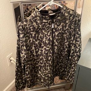 Pink Victoria’s Secret rain jacket